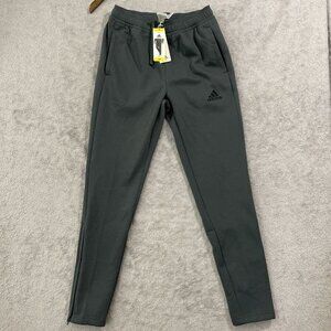 NEW Adidas Mens M Grey Taper Pant S 100% Polyester Ankle Zip